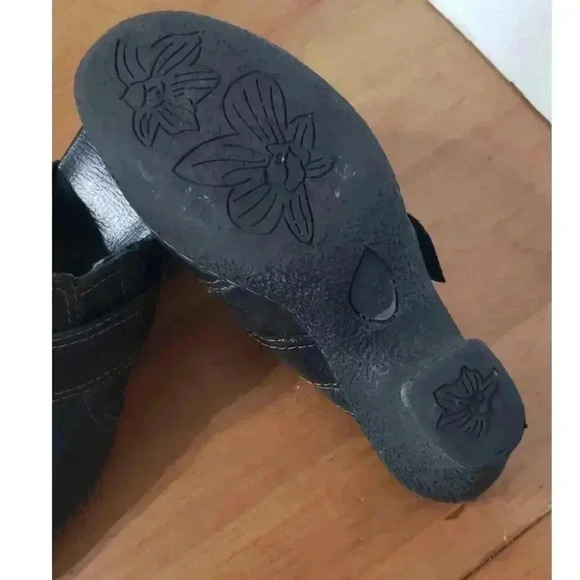 B.O.C. Born Concept leather clogs womens size 8 rubber sole 3in heel‎ - Picture 6 of 6